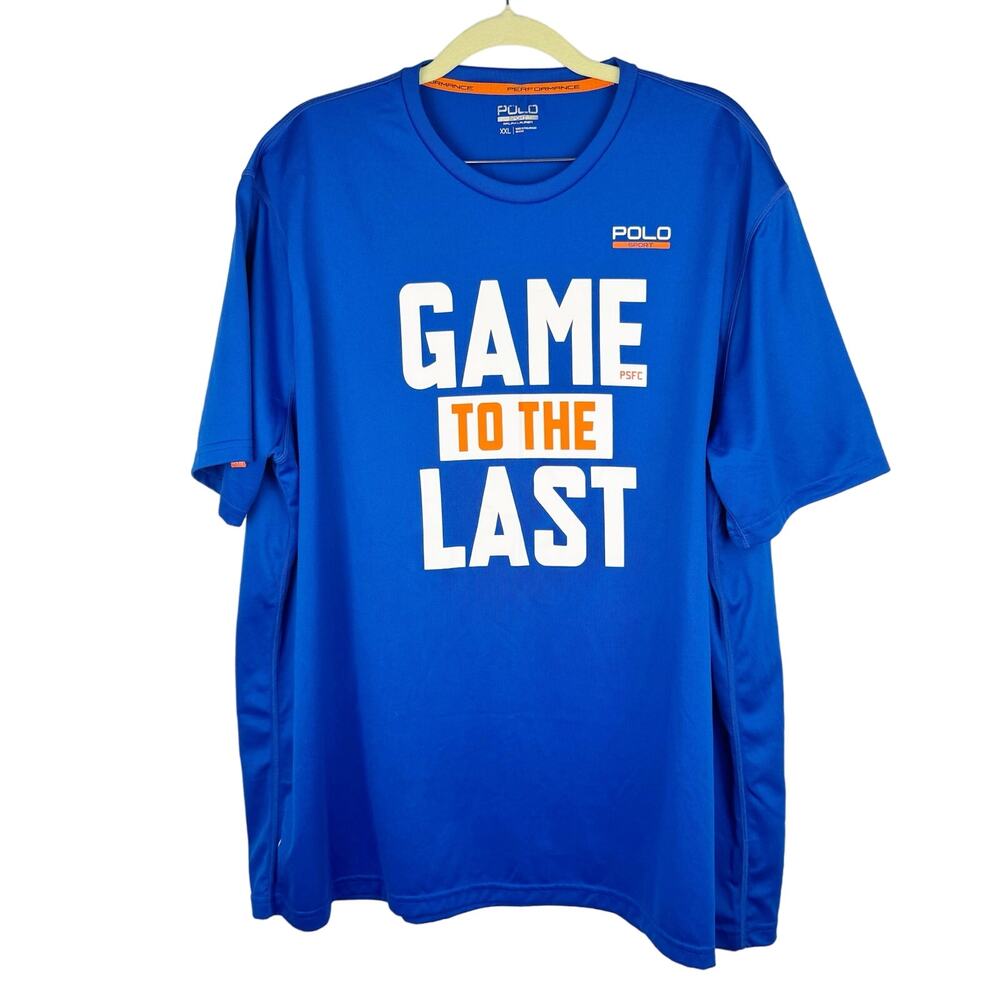 Polo Sport Ralph‎ Lauren Stretch Game To The Last Short Sleeve T-Shirt Sz XXL